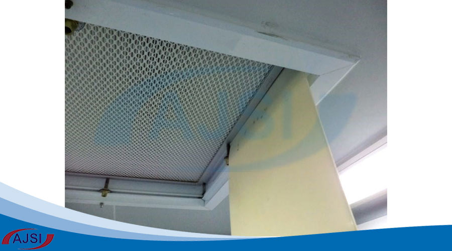 صفحه بافلی که هنگام اسکن فیلتر با نشتی از واشر استفاده می شود